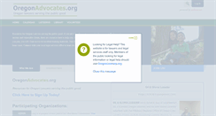 Desktop Screenshot of oregonadvocates.org